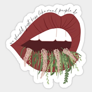 Like Real People Do Lips Lyric Sticker